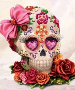 Skull Head Diamond Painting Kit - DIY