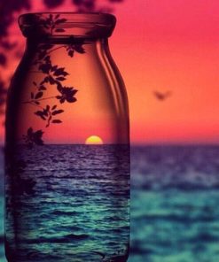 Landscape In The Bottle Diamond Painting Kit - DIY