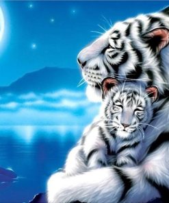 White Tiger Diamond Painting Kit - DIY