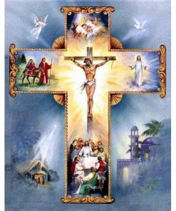 Christian Cross Jesus Christ Diamond Painting Kit - DIY