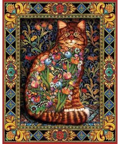 Mosaic Cat Diamond Painting Kit - DIY