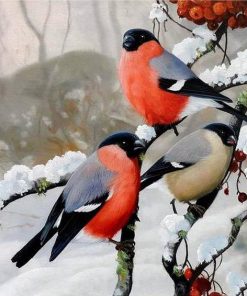 Winter Birds Diamond Painting Kit - DIY