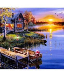Sunset Landscape Diamond Painting Kit - DIY