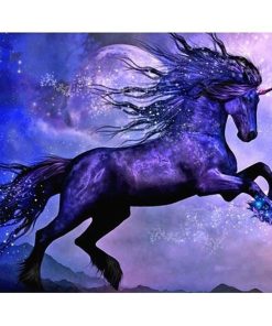 Purple Unicorn Diamond Painting Kit - DIY