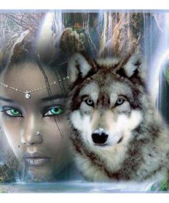 Beauty And Wolf Diamond Painting Kit - DIY