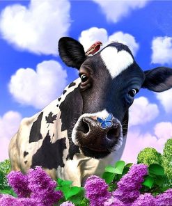 Sweet Cow And Blue Sky Diamond Painting Kit - DIY