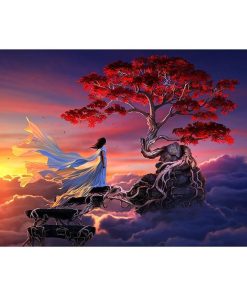 People And Tree Diamond Painting Kit - DIY