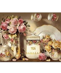 Kitchen Flower Diamond Painting Kit - DIY