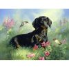 Dogs And Flowers Diamond Painting Kit - DIY