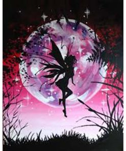 Moon Night Butterfly Fair Diamond Painting Kit - DIY