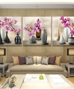 Red Floral Vase Crystal Diamond Painting Kit - DIY