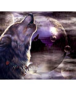 Howling Wolf Diamond Painting Kit - DIY