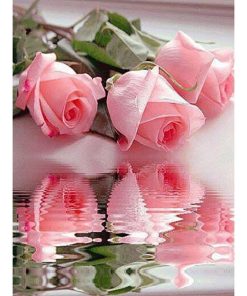 Flower Pink Diamond Painting Kit - DIY