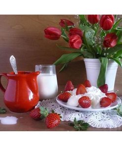 Flowers and Breakfast Diamond Painting Kit - DIY