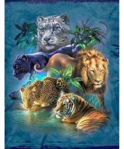 Tiger Leopard Lion Diamond Painting Kit - DIY