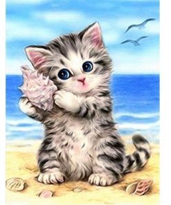 Cat Full Square Diamond Painting Kit - DIY