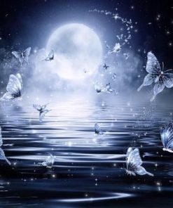 White Butterfly Diamond Painting Kit - DIY