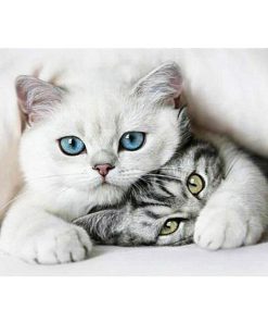 Embroidery Cat Diamond Painting Kit - DIY