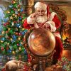 Christmas Santa Claus Cross Stitch Diamond Painting Kit - DIY