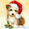 Christmas Dog Little Diamond Painting Kit - DIY