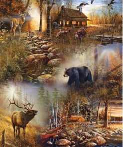 Elk And Bear Diamond Painting Kit - DIY