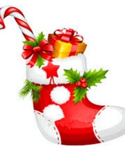 Christmas Gift Sox Diamond Painting Kit - DIY
