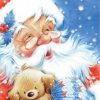 Santas Christmas Dog Diamond Painting Kit - DIY