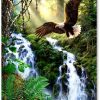 Landscape Eagle Waterfall Diamond Painting Kit - DIY