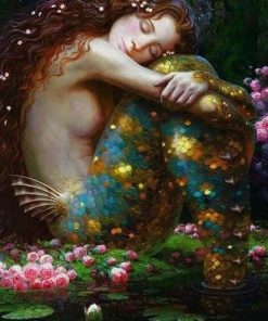 Mermaid Sleeping Diamond Painting Kit - DIY