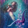 Mermaid Blue Diamond Painting Kit - DIY