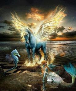 Mermaid And Unicorn Diamond Painting Kit - DIY