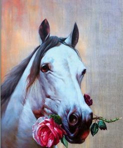 Horses Rose Diamond Painting Kit - DIY