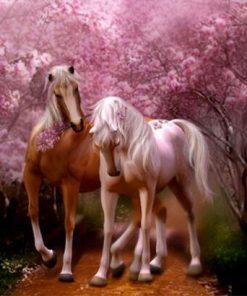Horses Rose Love Diamond Painting Kit - DIY