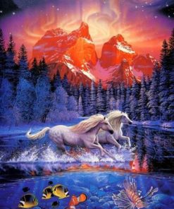 Horses Fish Diamond Painting Kit - DIY