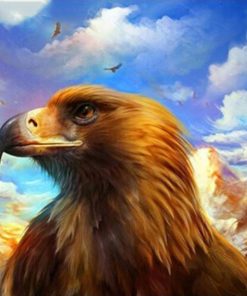 Brown Eagle Diamond Painting Kit - DIY