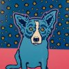 Blue Dog Diamond Painting Kit - DIY