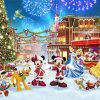 Christmas Mickey Minnie Donald Princesses Diamond Painting Kit - DIY