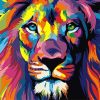 Lion Colors Full Diamond Painting Kit - DIY