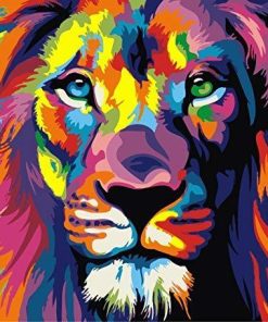 Lion Colors Full Diamond Painting Kit - DIY