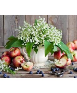 Lily Of The Valley And Apple Diamond Painting Kit - DIY