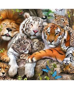 Lion Family Together Diamond Painting Kit - DIY