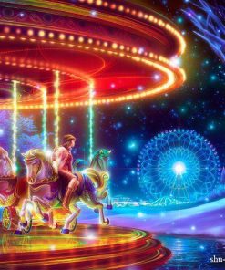 Carousel Pictur Diamond Painting Kit - DIY