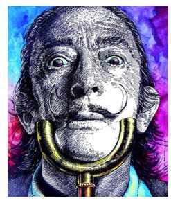 Salvador Dali Blue Diamond Painting Kit - DIY