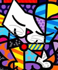 Color Abstract Cat Diamond Painting Kit - DIY