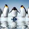 Reflection Penguins Diamond Painting Kit - DIY