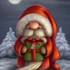 Mini Santa Claus Diamond Painting Kit - DIY