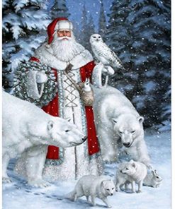 Santa Claus Bear Diamond Painting Kit - DIY