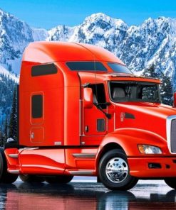 Red Truck Ice Diamond Painting Kit - DIY