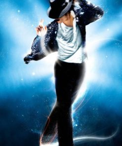 Michael Jackson Blue Diamond Painting Kit - DIY