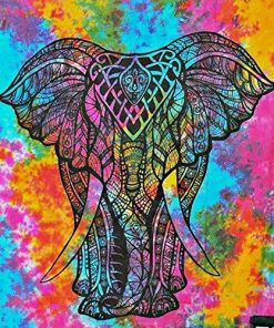 Elephant Abstract Colors Diamond Painting Kit - DIY